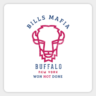 New York Buffalo NFL Bills Mafia Won Not Done Magnet